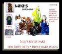 Visit Miki's fascinating boutique of fashion, art and artifacts !!!!